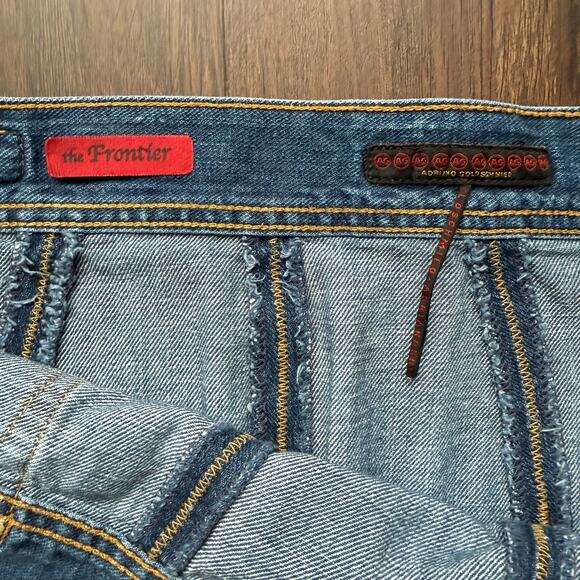 AG Adriano Goldschmied Denim Skirt 'The Frontier' Size 28 Made in USA Cotton - Picture 7 of 11